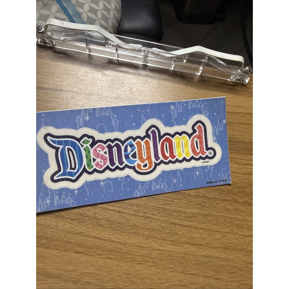 Vintage Disneyland California Static Cling Souvenir Spell Out Colorful 5.5 NOS